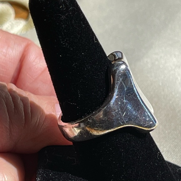 Robert Lee Morris 925 sterling silver Tablet ring - Picture 3 of 8